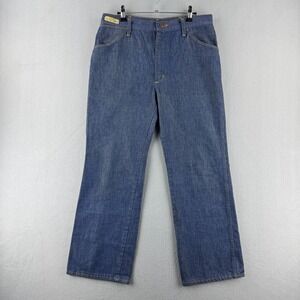 Vintage Red Kap Jeans Mens Fits 32x27 Blue Perm Press Denim 70s 80s Talon Zip